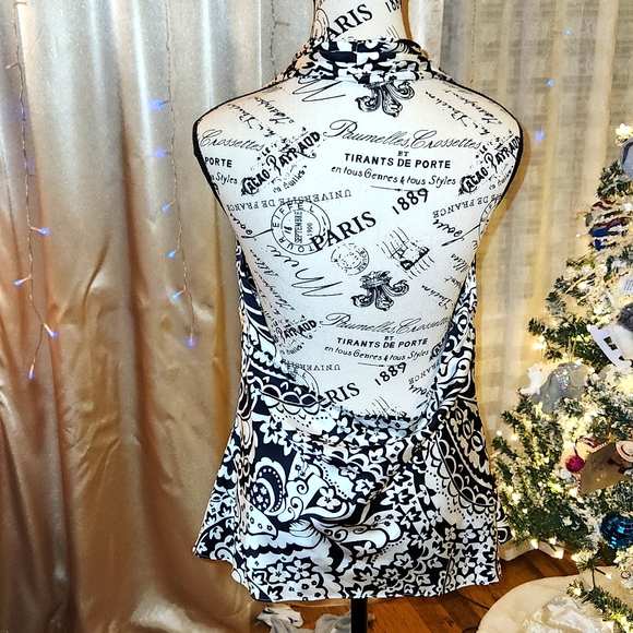 3/$25 Express Silk Halter Top size L - Picture 3 of 6